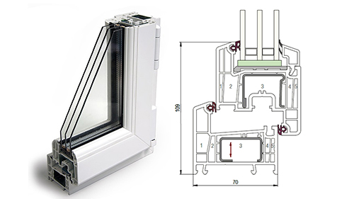 Балконный блок 1500 x 2200 - REHAU Delight-Design 40 мм Пущино